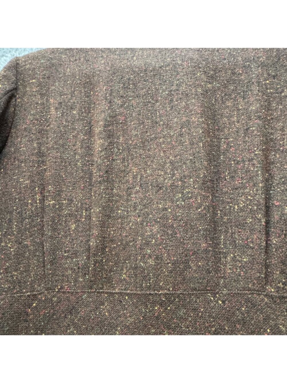Vintage 90s Desert West Brown Wool Women's M Tweed Blazer Southwestern Boutique - Picture 6 of 16